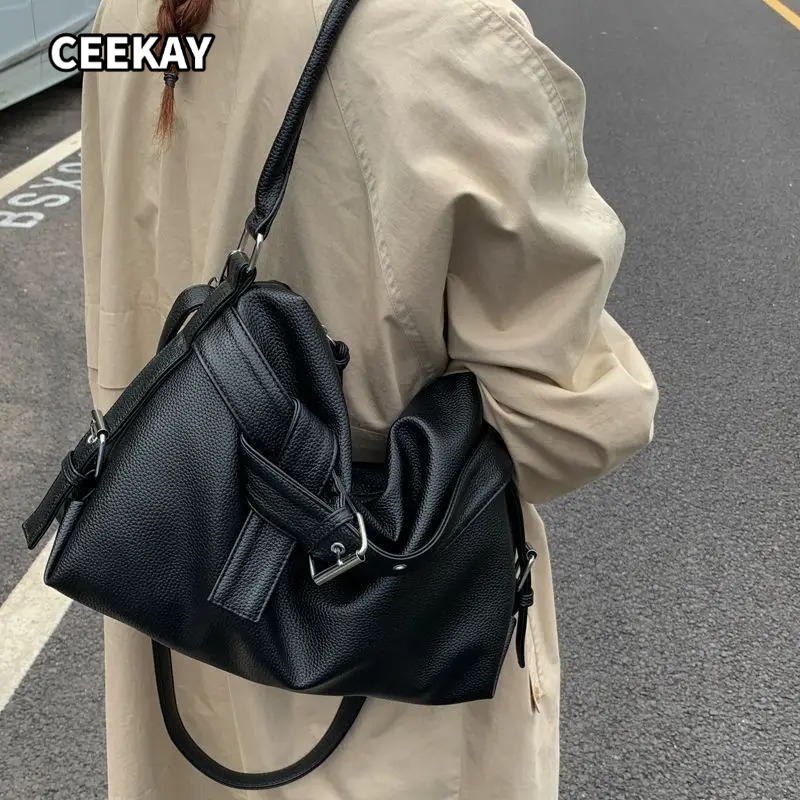 Women'S Young Bags - Y2k Büyük Kapasiteli Rahat Banliyö Siyah