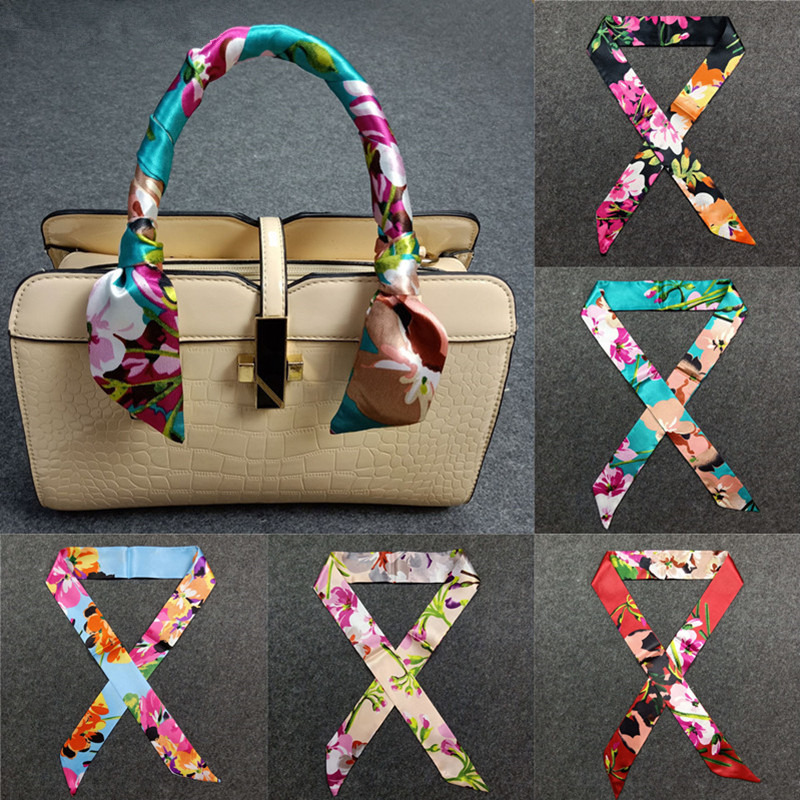 Women Bags Branded - 47 renkler marka Bandana küçük ipek