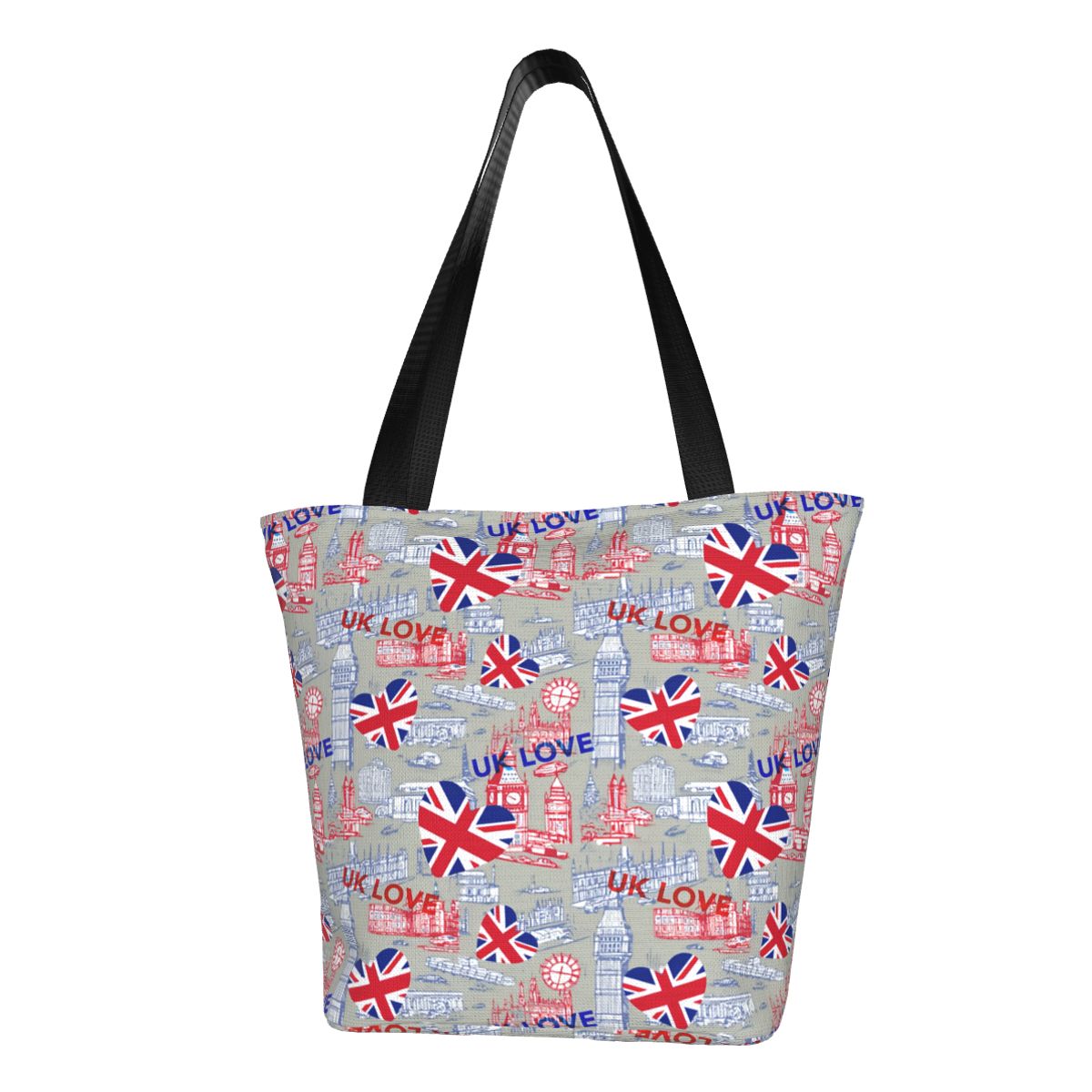 Women Bags In Uk - İngiltere'nin özel bayrağı aşk bakkal alışveriş