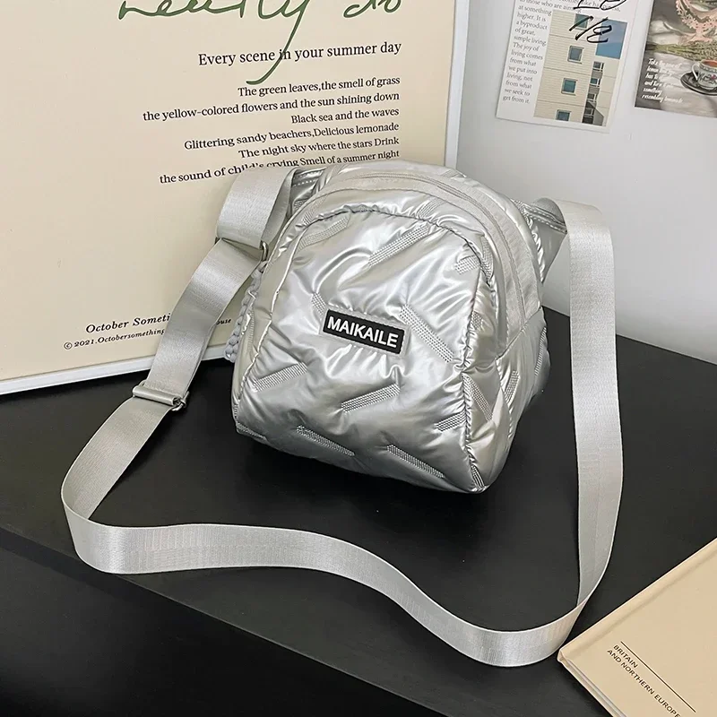 Women Bags Sale - Fermuarlı Katı PU Tatlı Kadın Çapraz