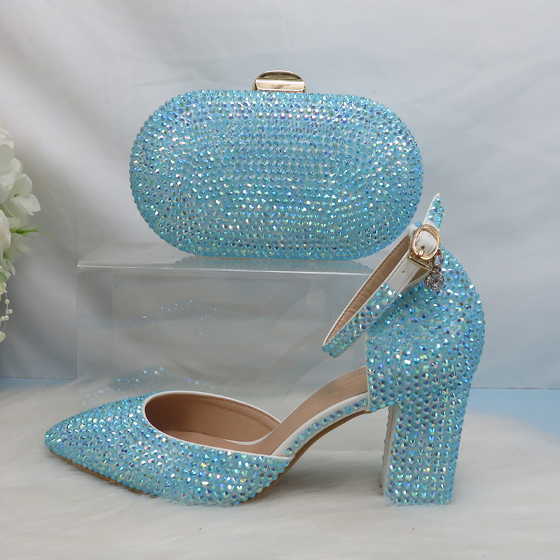 Women Bags And Shoes - 2025 Yeni Varış Mavi Yeşil AB