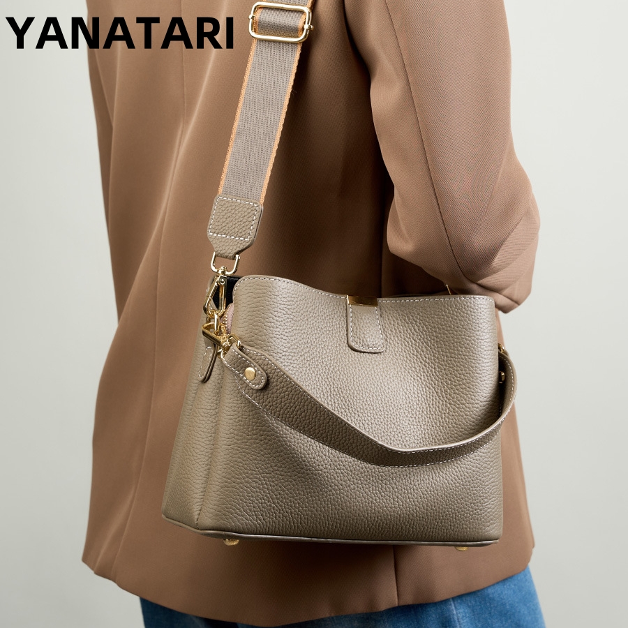 Women Bags Grey - YANATARI Hakiki Deri Kadın Çantası Omuz