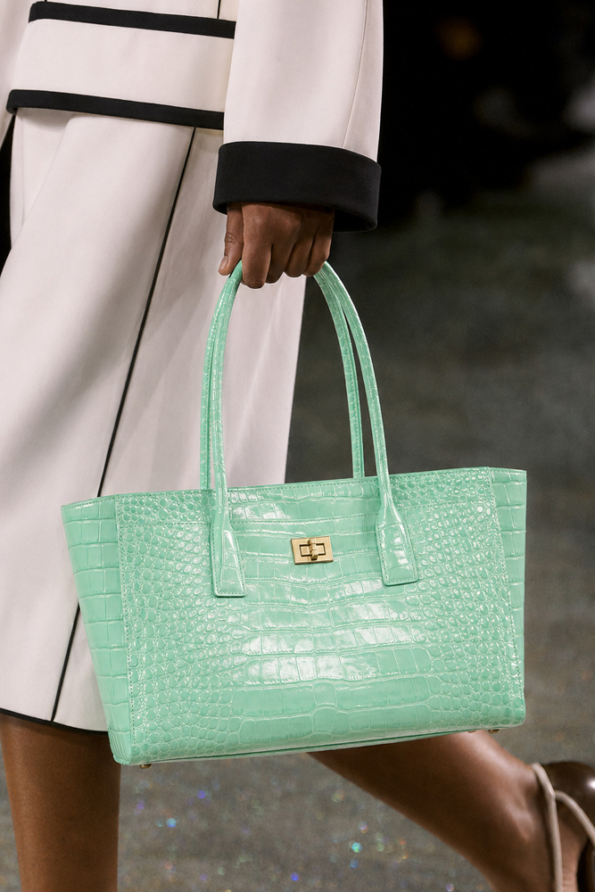 Women Bags Gold - SHELKSBAG Parlak Timsah Desenli Tote Çanta