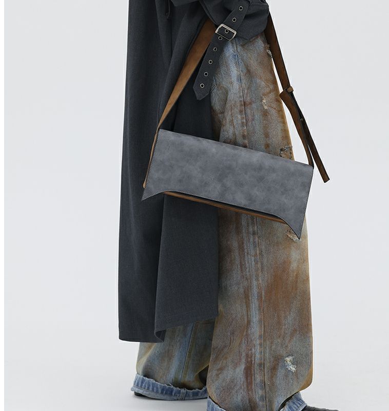 Women Bags Grey - JIAERDI Vintage gri omuz çantaları çanta
