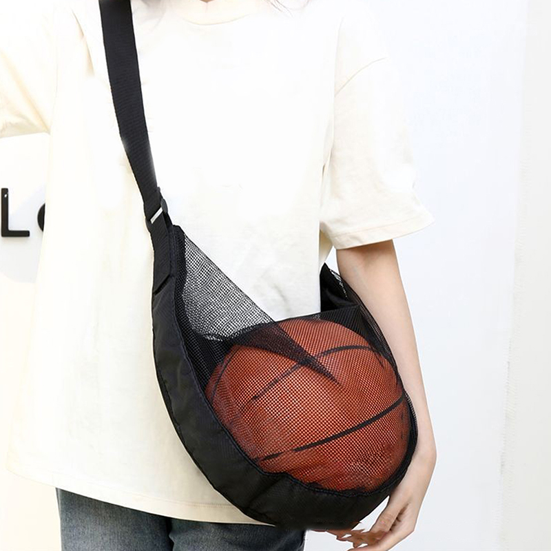 Mesh Net Bag - 1 adet tek top çantası fermuarlı