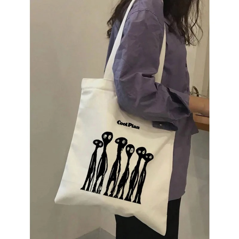 ROMWE Kawaii Yay Desen Kanvas  - Women'S Tote Bags For Work incelemesi ve fiyatı