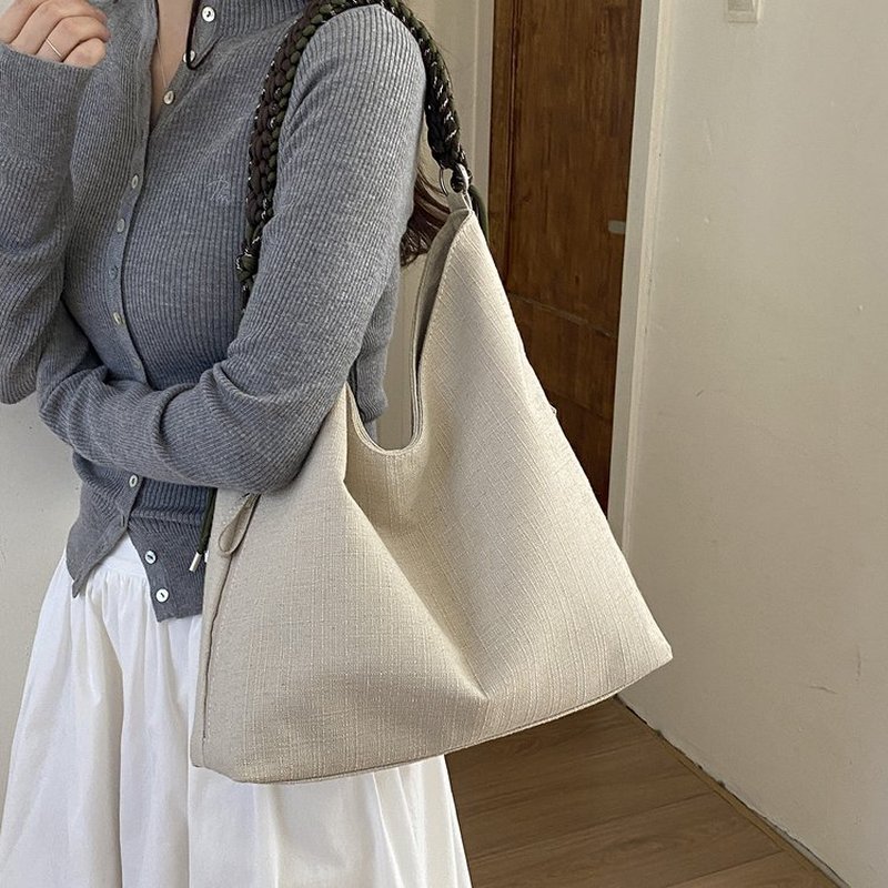 Kadın Krem Rengi Nervürlü Hobo - Hobo Bag Slouchy incelemesi ve fiyatı