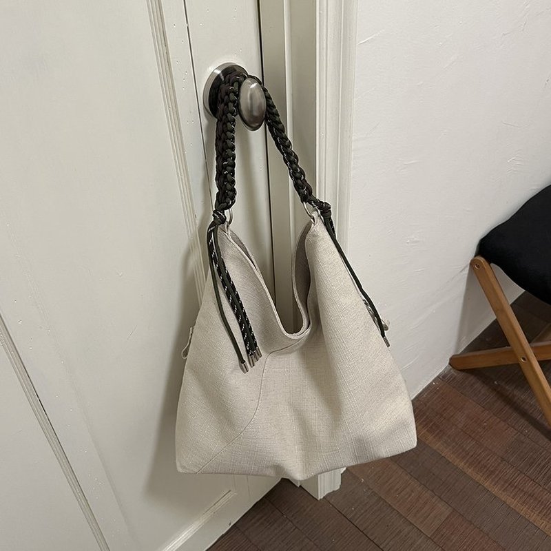 Kadın Krem Rengi Nervürlü Hobo - Hobo Bag Slouchy incelemesi ve fiyatı