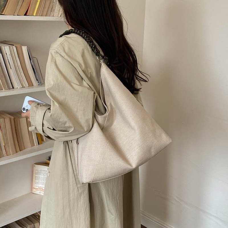 Kadın Krem Rengi Nervürlü Hobo - Hobo Bag Slouchy incelemesi ve fiyatı