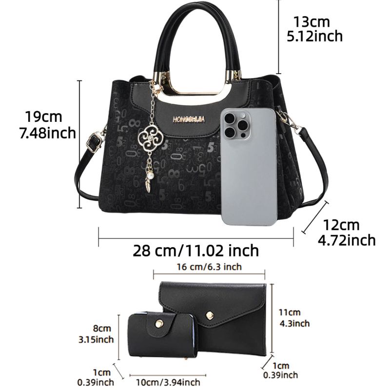 3 Parçalı Moda Kadın Çanta Set - Women Bags Luxury incelemesi ve fiyatı