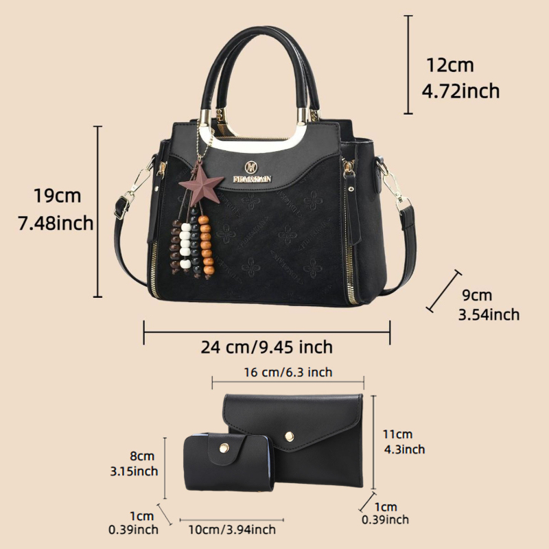 Şık kadın çantası, düz renk, l - Women Bags Luxury incelemesi ve fiyatı