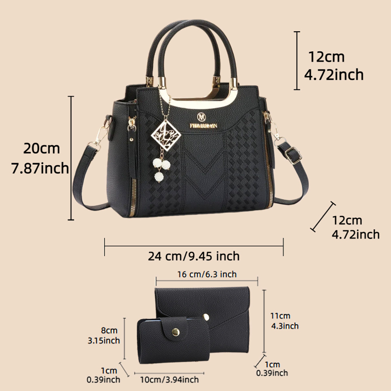 3 parçalı çanta seti, liçi des - Women'S Crossbody Bags incelemesi ve fiyatı