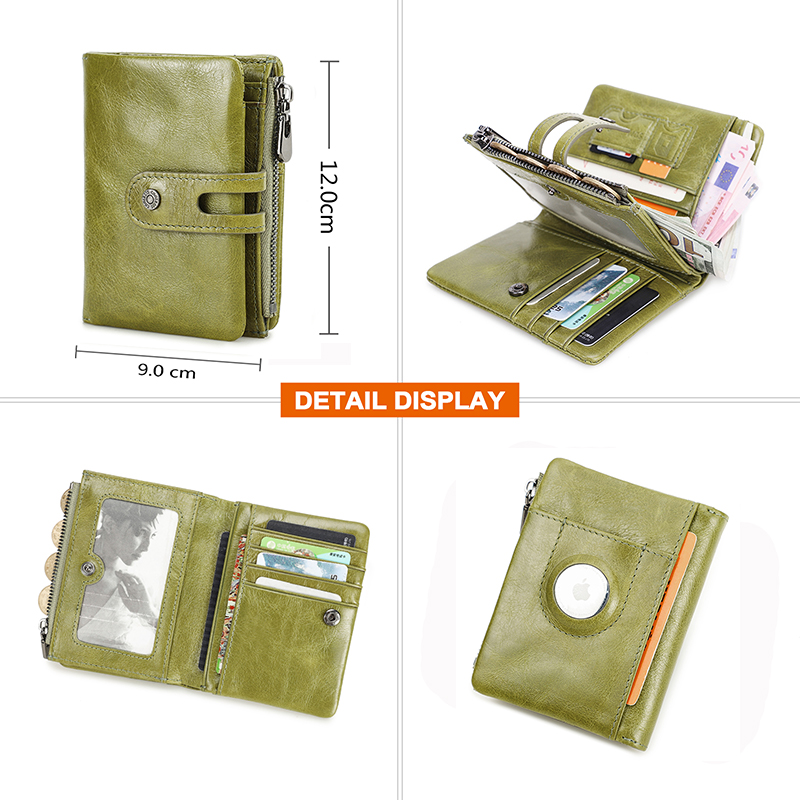 Yağ deri kadın cüzdan kısa kar - Women'S Young Bags incelemesi ve fiyatı