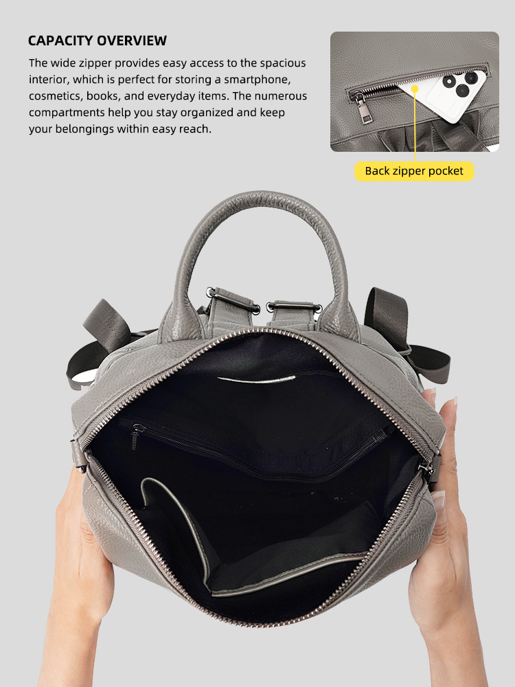 Zency Premium Hakiki Deri Çok  - Women Bags Grey incelemesi ve fiyatı