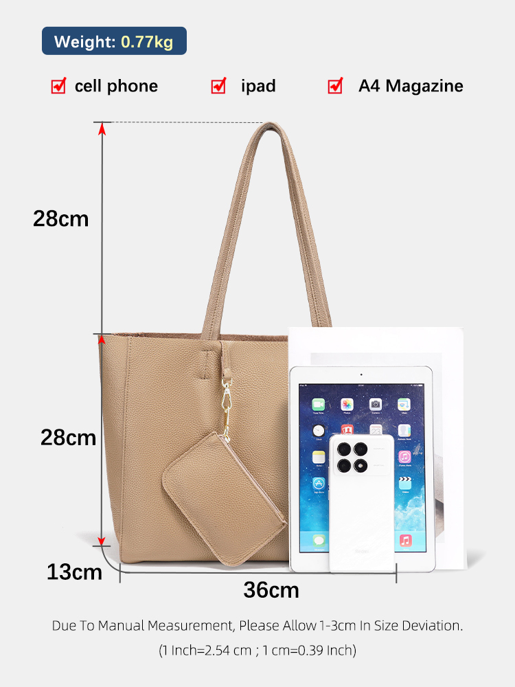 Zency Hakiki Deri Büyük Bez Ça - Women'S Tote Bags For Work incelemesi ve fiyatı