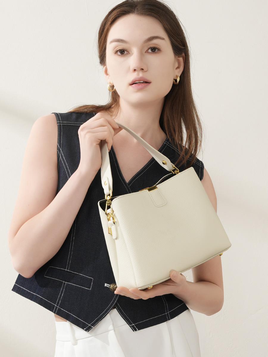 YANATARI Hakiki Deri Kadın Çan - Women Bags Grey incelemesi ve fiyatı