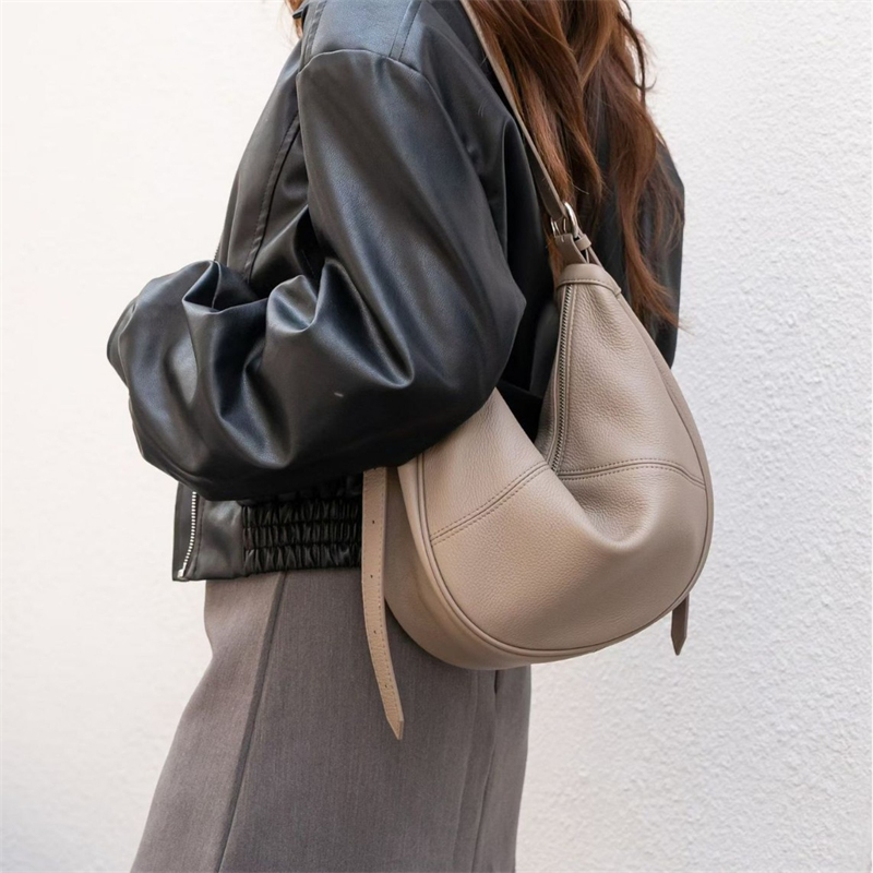 BURMINSA Hakiki Deri Hilal Şek - Hobo Bag Slouchy incelemesi ve fiyatı