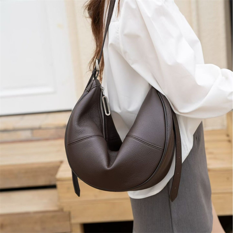 BURMINSA Hakiki Deri Hilal Şek - Hobo Bag Slouchy incelemesi ve fiyatı