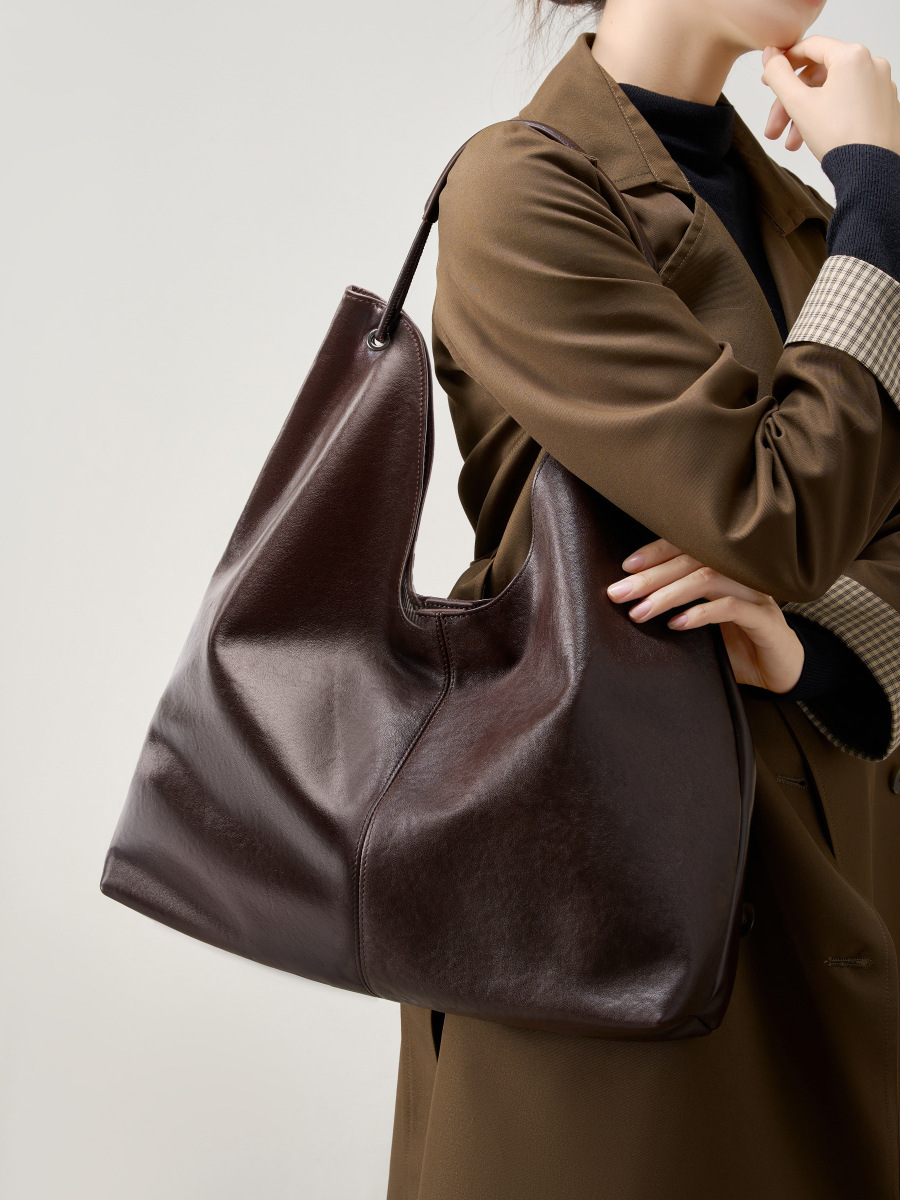 Lüks Hakiki Deri Çanta Büyük S - Hobo Bag Slouchy incelemesi ve fiyatı