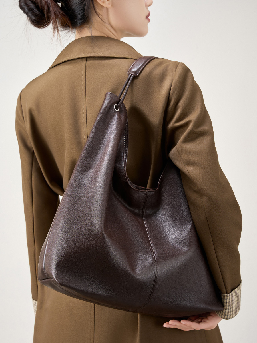 Lüks Hakiki Deri Çanta Büyük S - Hobo Bag Slouchy incelemesi ve fiyatı