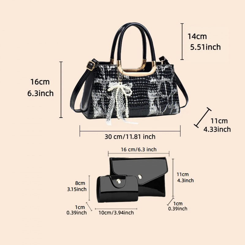 Kadın Çanta Seti, Timsah Desen - Women'S Crossbody Bags incelemesi ve fiyatı