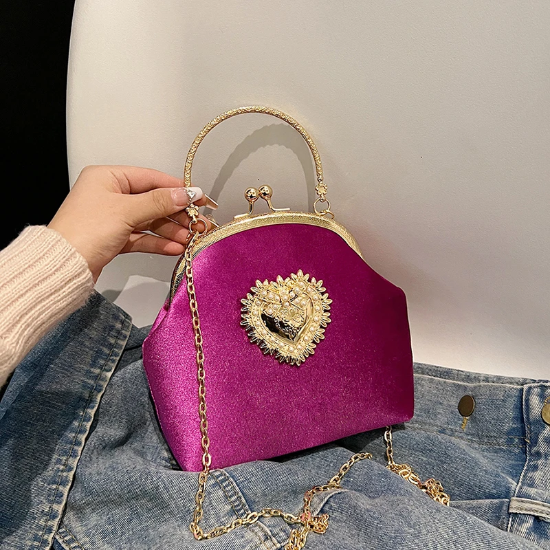 Zincirler Kadife Çerçeve Kalp  - Women Bags Sale incelemesi ve fiyatı