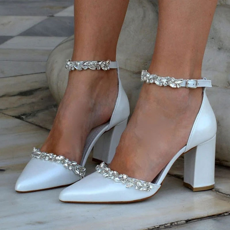 Sivri Yüksek Topuk Kalın Topuk - Women Bags And Shoes incelemesi ve fiyatı