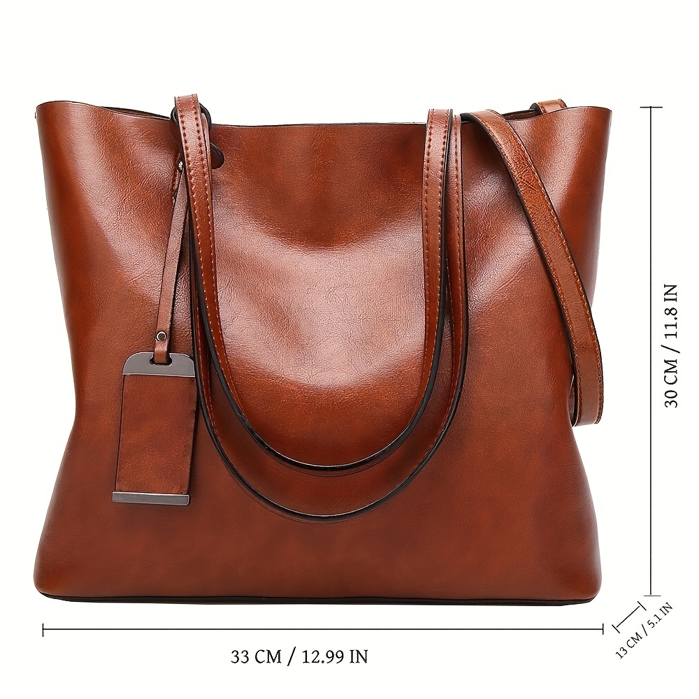 Moda klasik Retro deri kadın T - Women'S Tote Bags For Work incelemesi ve fiyatı