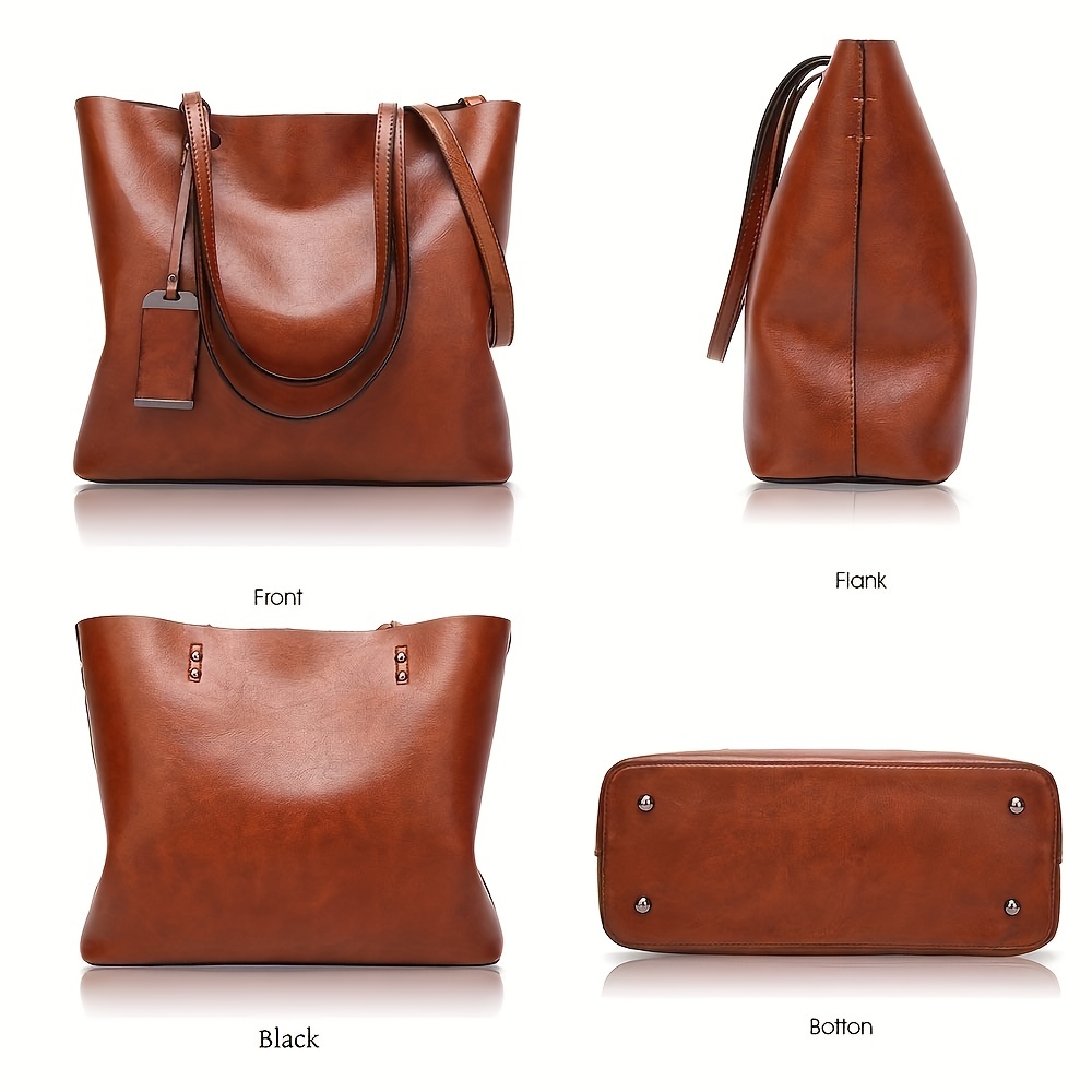 Moda klasik Retro deri kadın T - Women'S Tote Bags For Work incelemesi ve fiyatı
